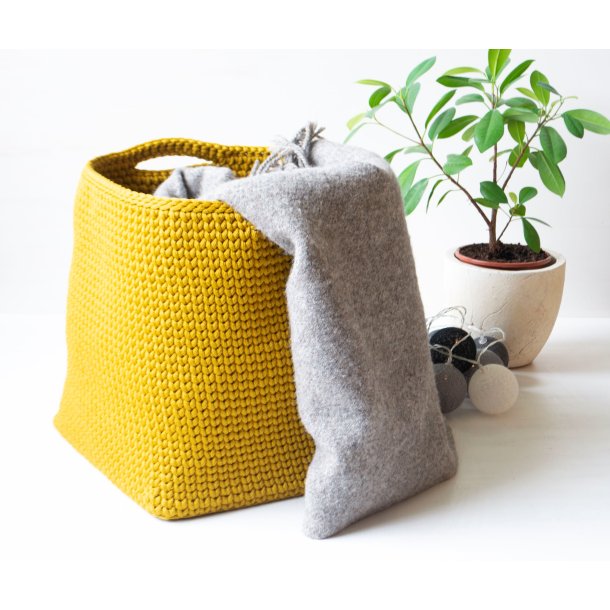 Square Crochet Storage Basket